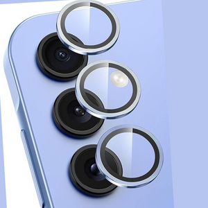 Sierra Blue Metallic camera ring lens guard for Samsung M35 5g