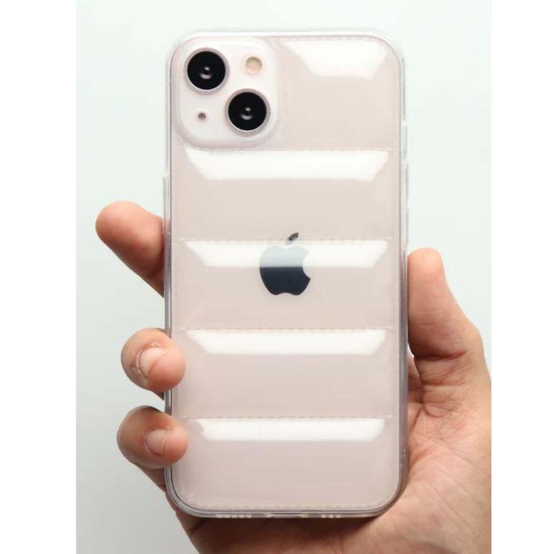 Transparent Puffon silicone case for Apple iPhone 13