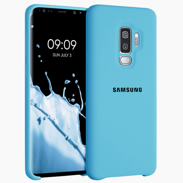 Sky Blue Camera Original Silicone case for Samsung S9 Plus