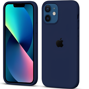 Dark Blue Original Silicone case for Apple iphone 12 mini