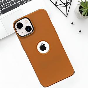 Spoov Brown Silicone Case for Apple iphone 13