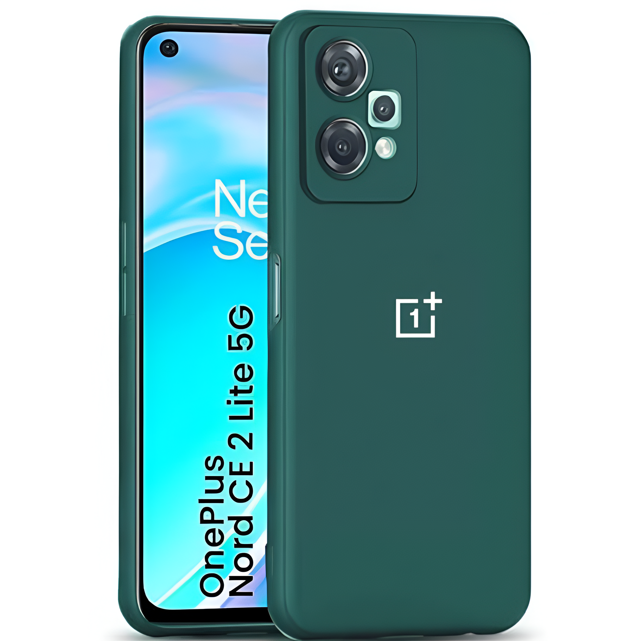 Dark Green Candy Silicone Case for Oneplus Nord CE 2 Lite