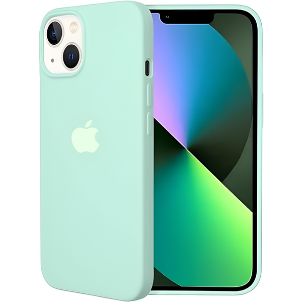 Sea Green Original Silicone case for Apple iphone 15 Plus