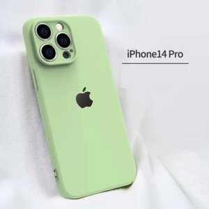 LIght Green Original Camera Silicone Case for Apple Iphone 13 pro Max