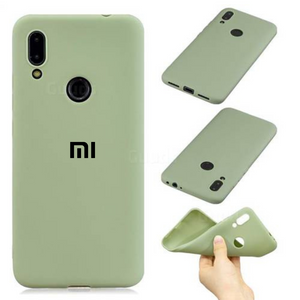 Light Green Camera Original Silicone Case for Redmi Note 7 Pro