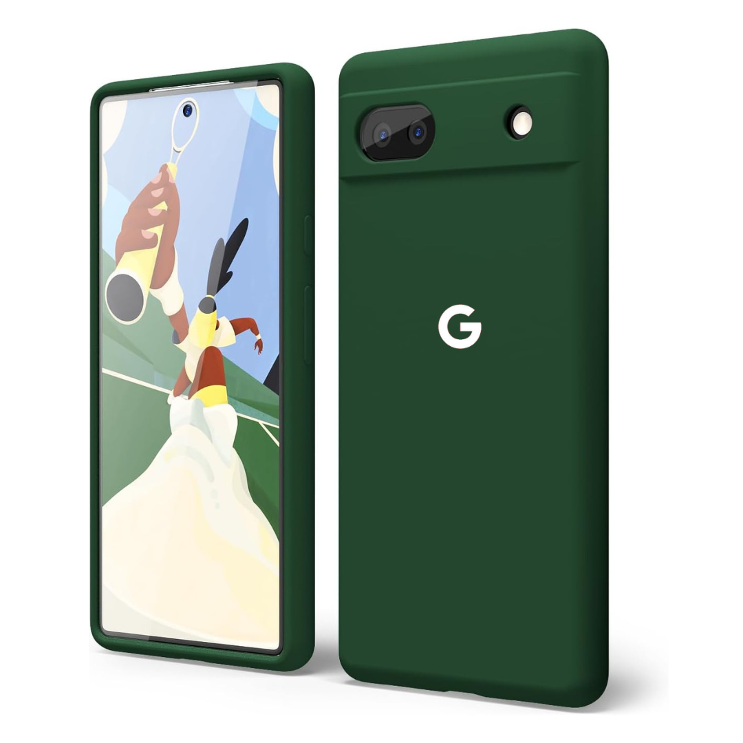 Dark Green Camera Original Silicone case for Google Pixel 6A