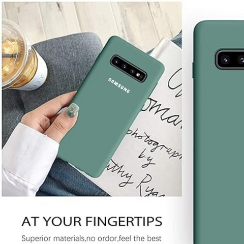 Green Original Silicone case for Samsung S10