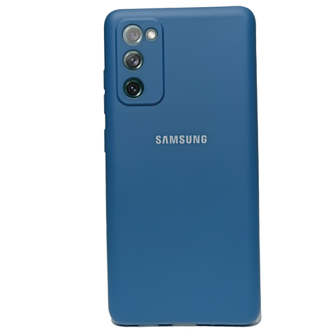 Blue Original Camera Silicone case for Samsung S20 FE