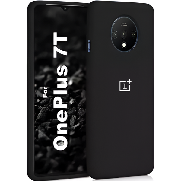 Black Silicone Case for Oneplus 7t