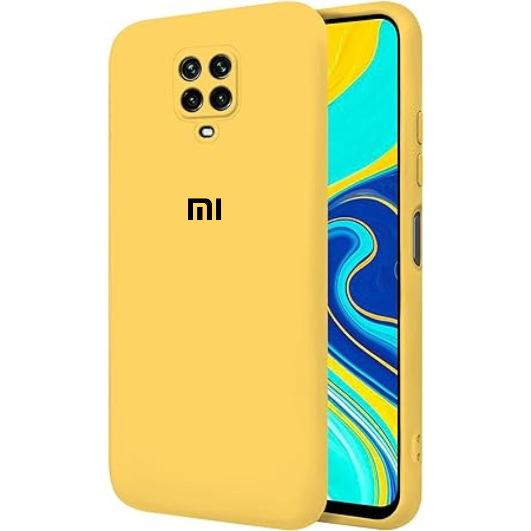 Yellow Camera Original Silicone Case for Redmi Note 9 Pro