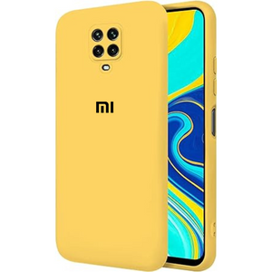 Yellow Camera Original Silicone Case for Redmi Note 9 Pro