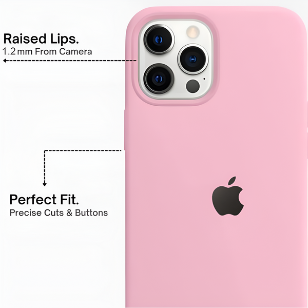 Pink Original Silicone case for Apple iphone 12 Pro