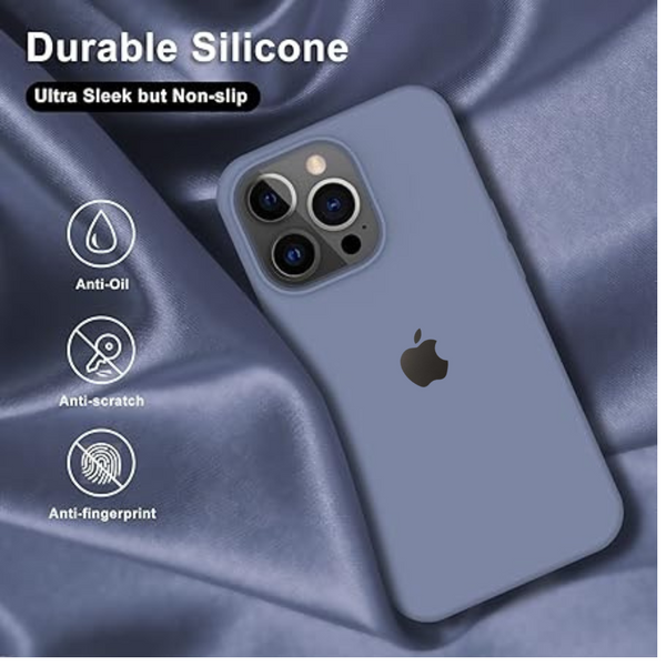Pastel Purple Original Silicone case for Apple iphone 13 Max
