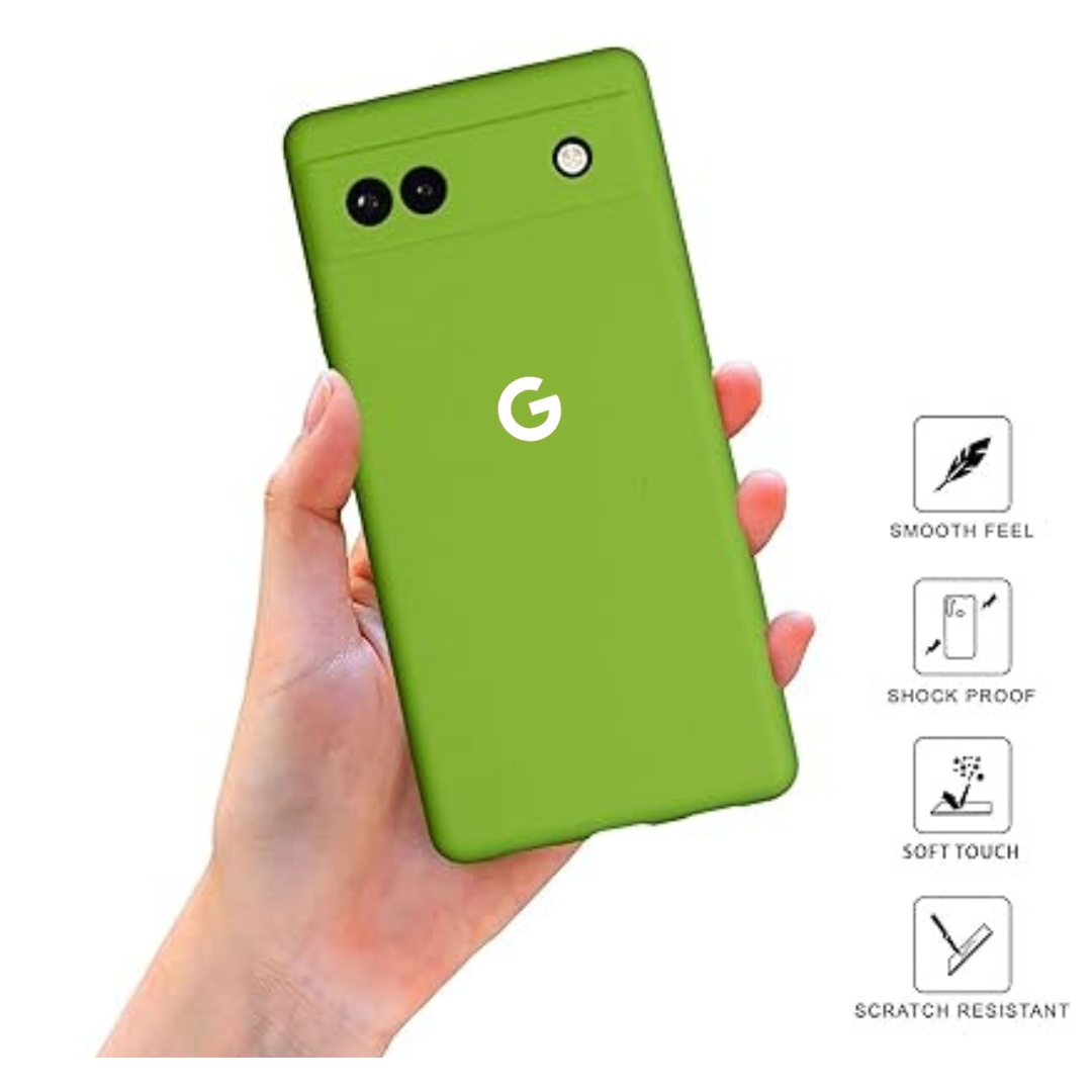 Light Green Camera Original Silicone case for Google Pixel 6A