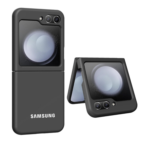 Black Original Silicone case for Samsung Galaxy Z FLIP 5