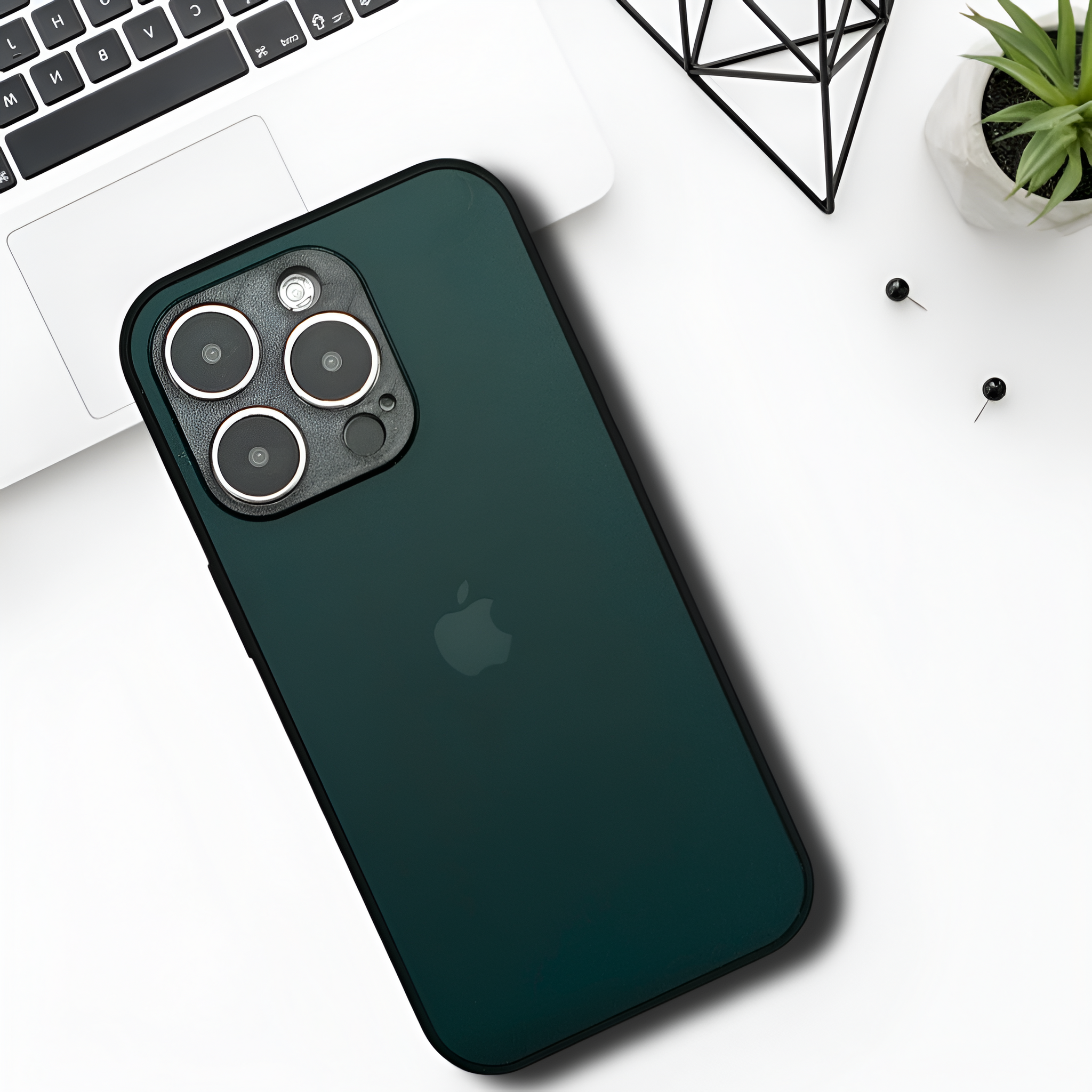 Dark Green Matte Fiber Silicone case for Apple iphone 14 Pro Max