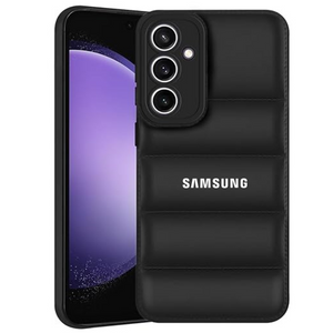 Black Puffon silicone case for Samsung S24 5G