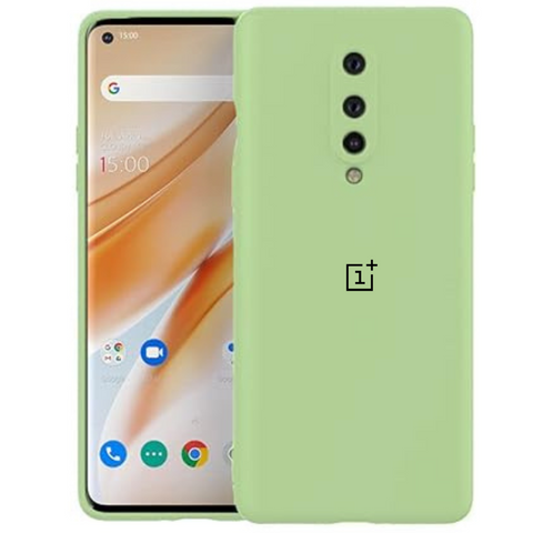 Light Green Original Camera Silicone case for Oneplus 8