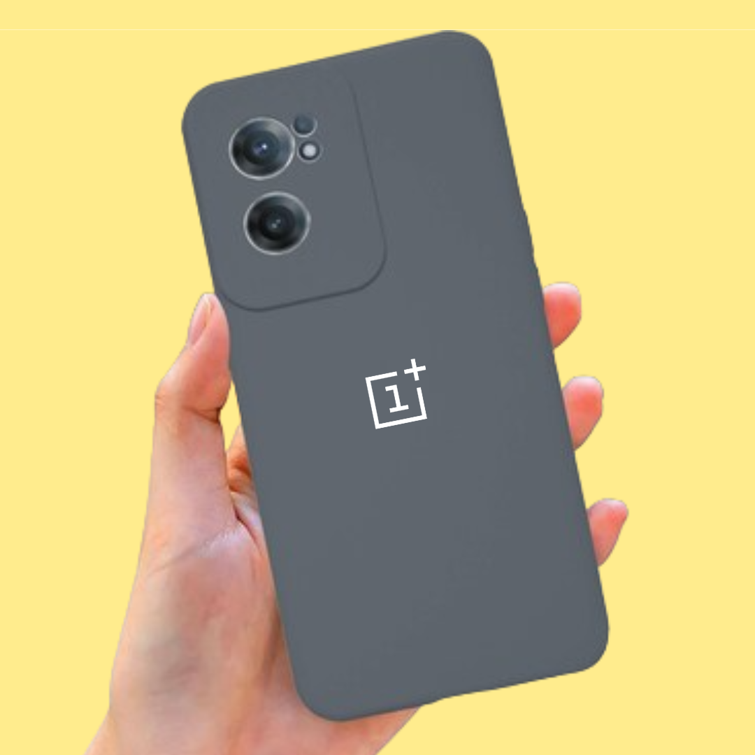 Grey Original Camera Safe Silicone case for Oneplus Nord CE 2