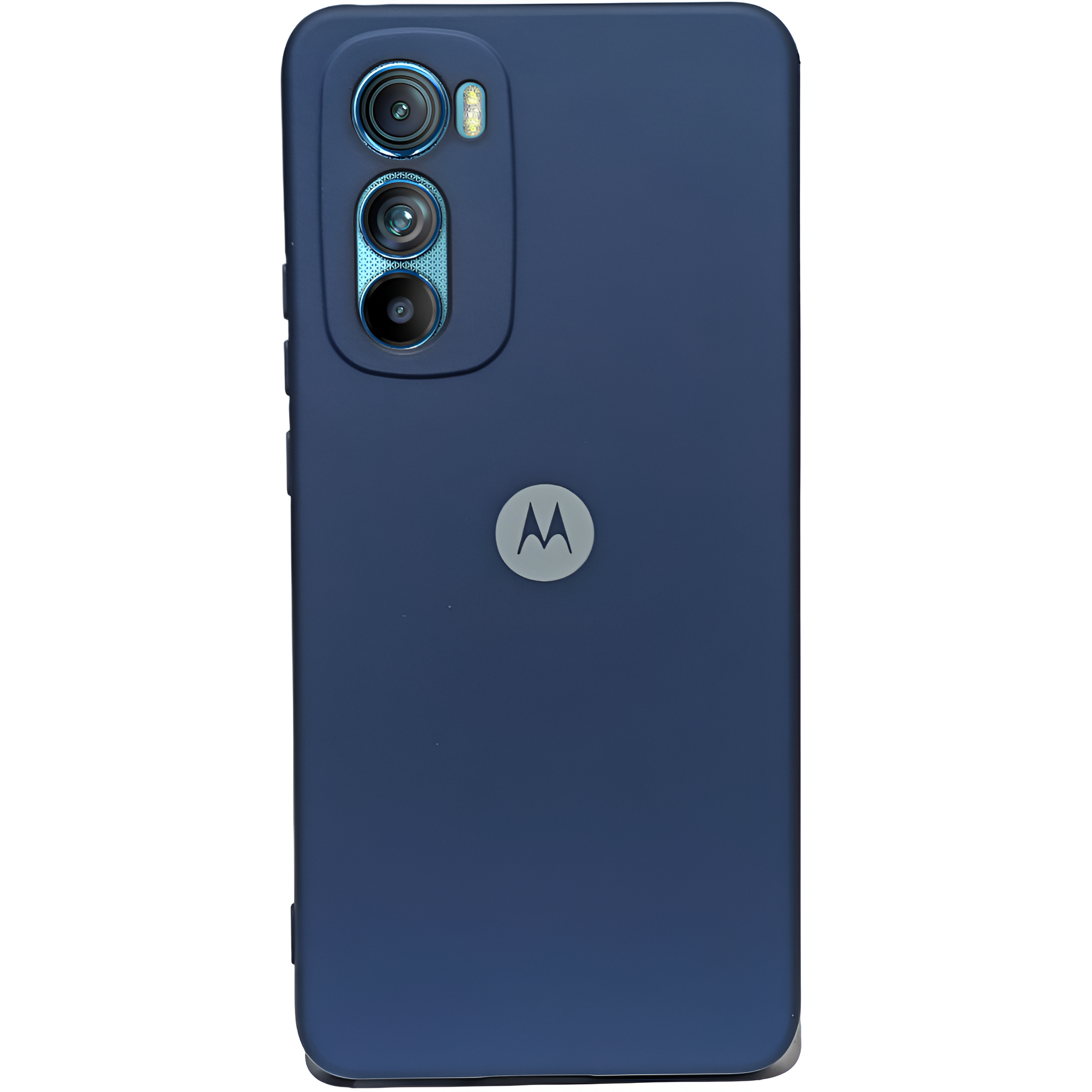 Dark Blue Camera Original Silicone case for Motorola Edge 30