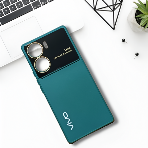 Spoov Luxury Dark Green Silicone Case for Vivo V29E