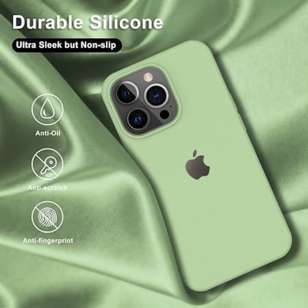 Light Green Original Silicone case for Apple iphone 14 Pro Max