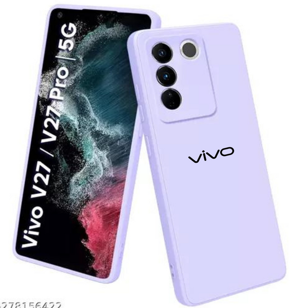 Purple Camera Original Silicone case for Vivo V27 Pro