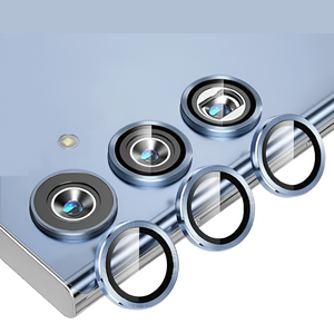Sierra Blue Metallic camera ring lens guard for Samsung S24 Plus