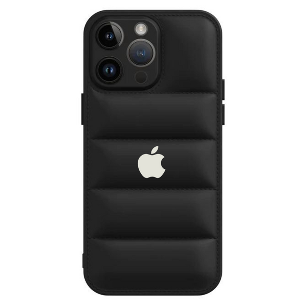 Black Puffon silicone case for Apple iPhone 14 Pro