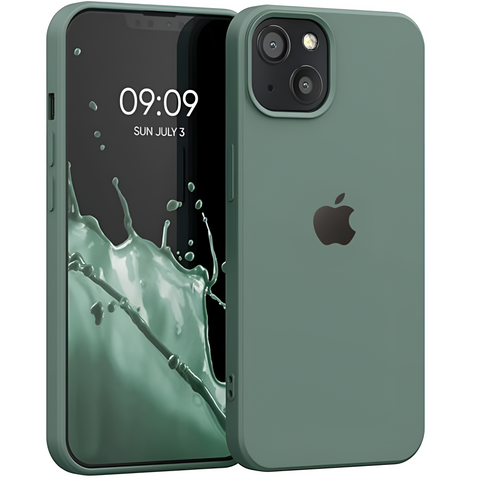 Green Original Silicone case for Apple iphone 15