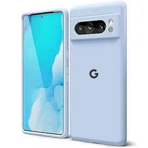 Light Blue Camera Original Silicone case for Google Pixel 8 Pro