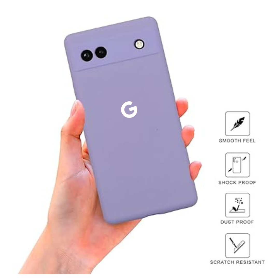 Purple Camera Original Silicone case for Google Pixel 6A