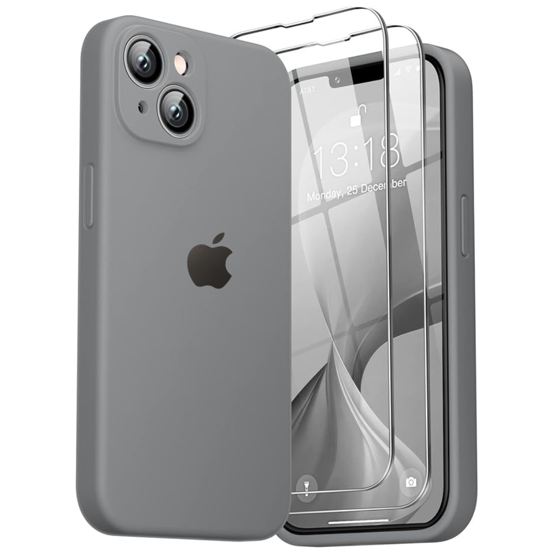 Grey Camera Original Silicone Case for Apple Iphone 15