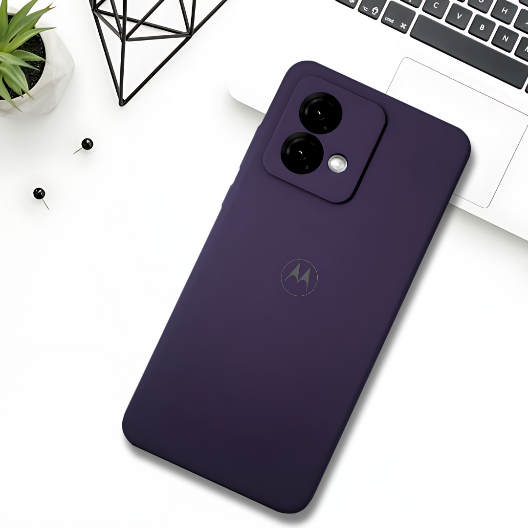 Deep Purple Camera Original Silicone case for Motorola Edge 40 Neo