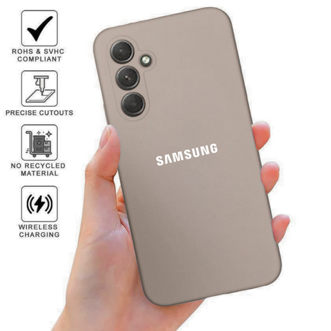 Brown Camera Original Silicone case for Samsung A34