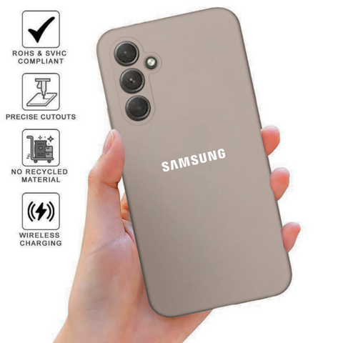 Brown Original Silicone case for Samsung S23 Plus