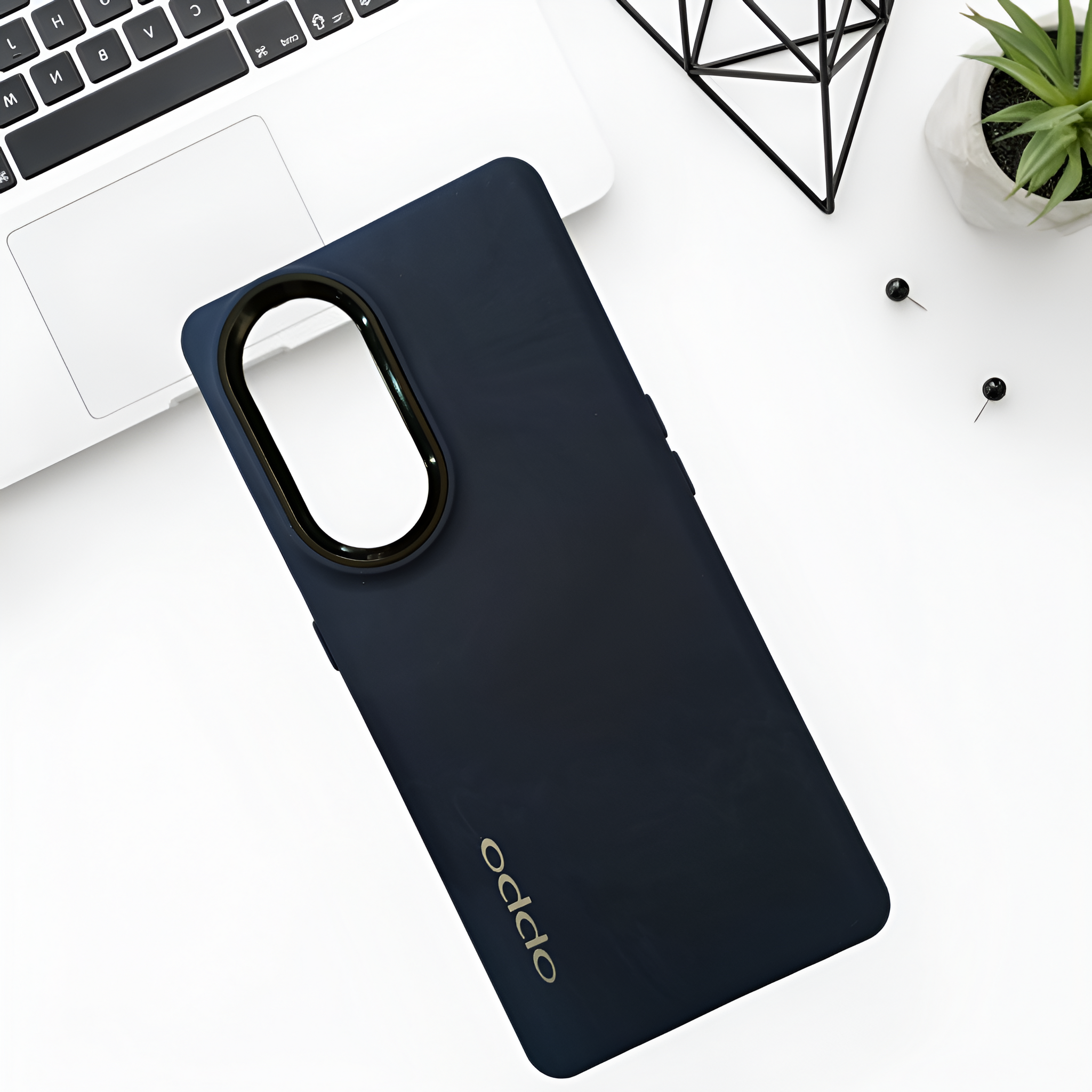 Spoov Dark Blue Silicone Case for Oppo Reno 8t