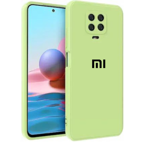 Neon Green camera Original Silicone Case for Redmi Note 9 Pro