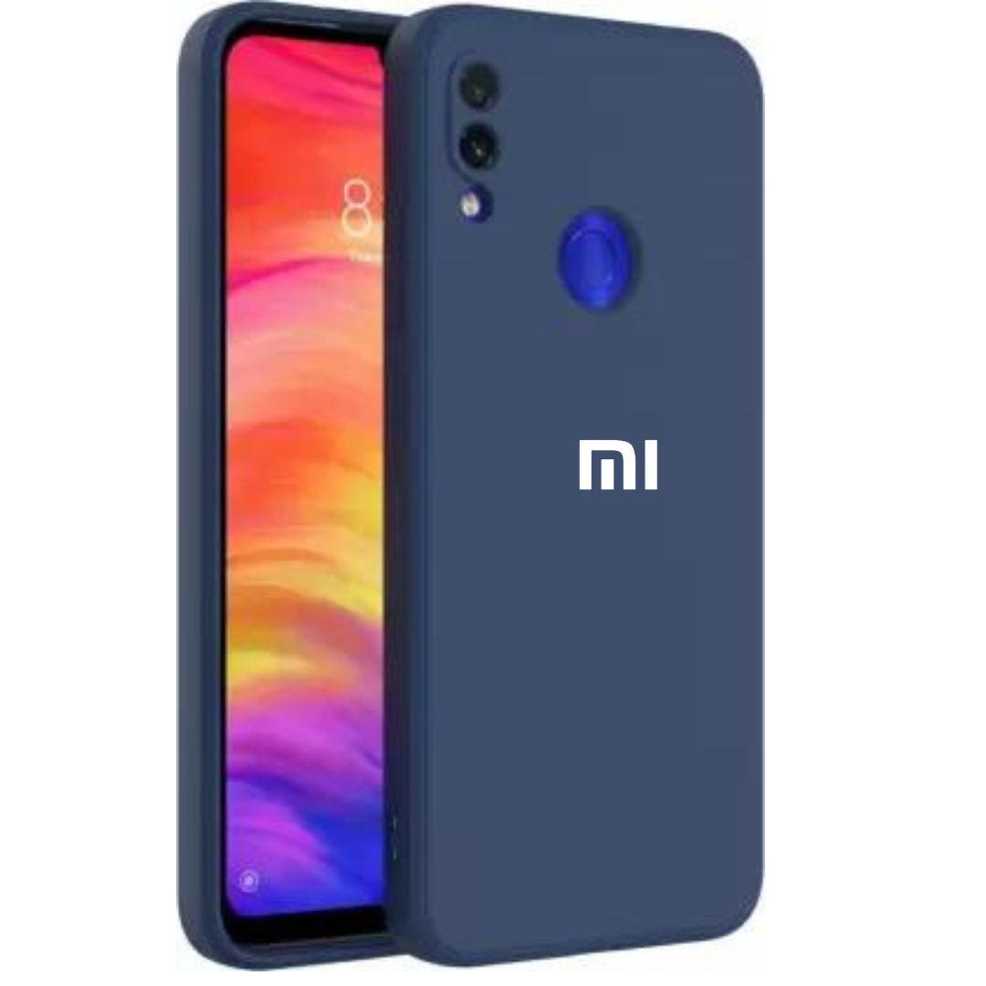 Dark Blue Camera Original Silicone Case for Redmi Note 6 Pro