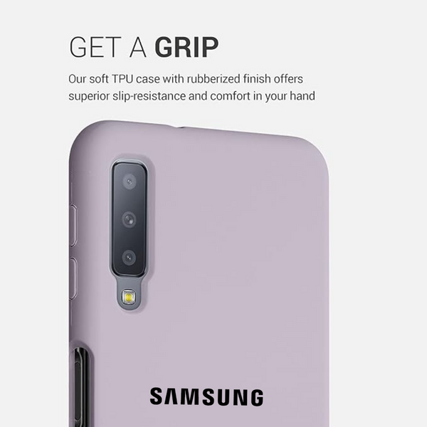 Grey Original Silicone Case for Samsung A7 2018