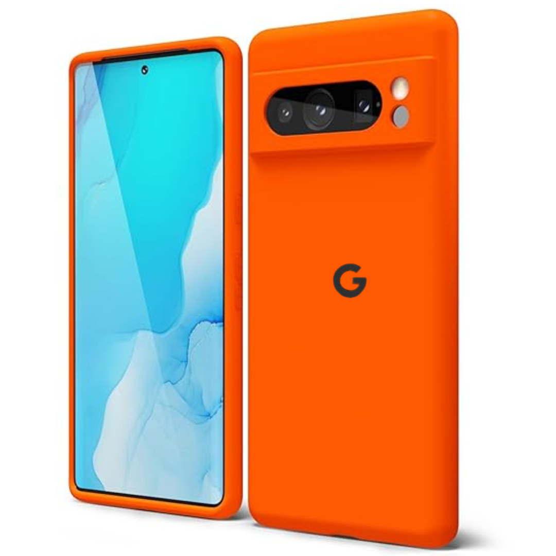 Orange Camera Original Silicone case for Google Pixel 8 Pro