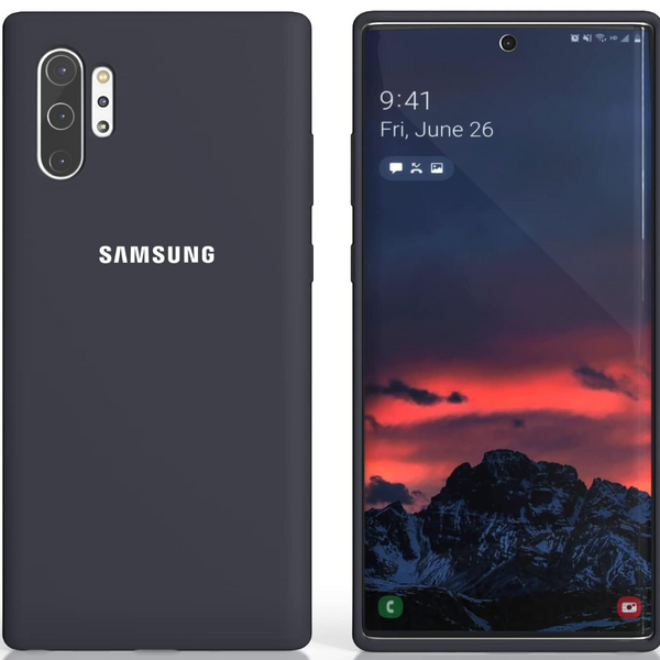 Black Original Silicone case for Samsung Note 10