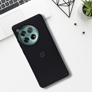 Black Original Silicone case for Oneplus 12R