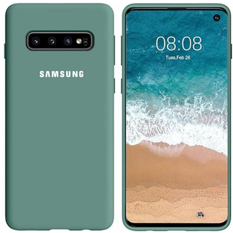 Green Original Silicone case for Samsung S10