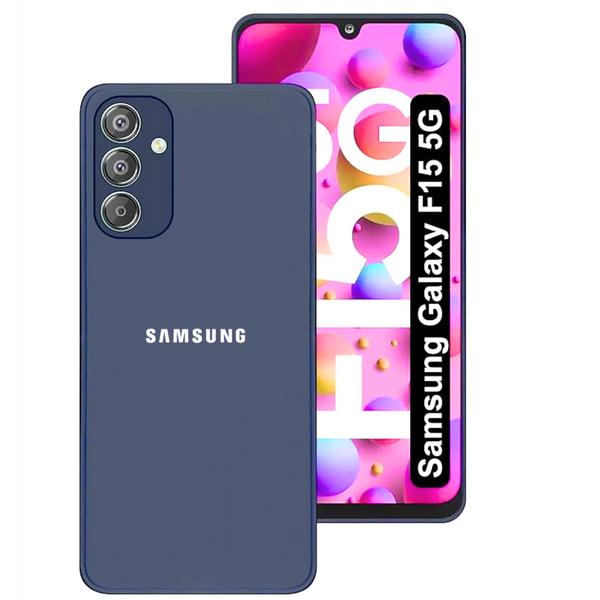 Dark Blue Candy Silicone Case for Samsung Galaxy F15