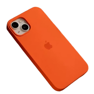 Orange Original Silicone case for Apple iphone 14 Plus
