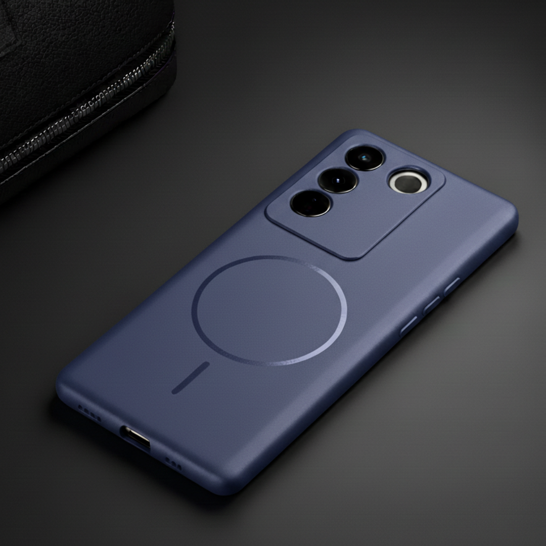CAVEN Dark Blue Silicone case for Vivo V27