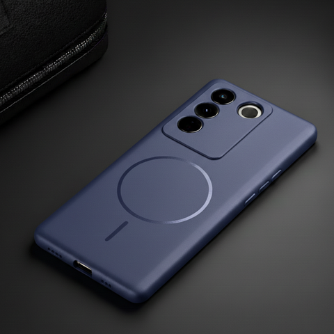CAVEN Dark Blue Silicone case for Vivo V27