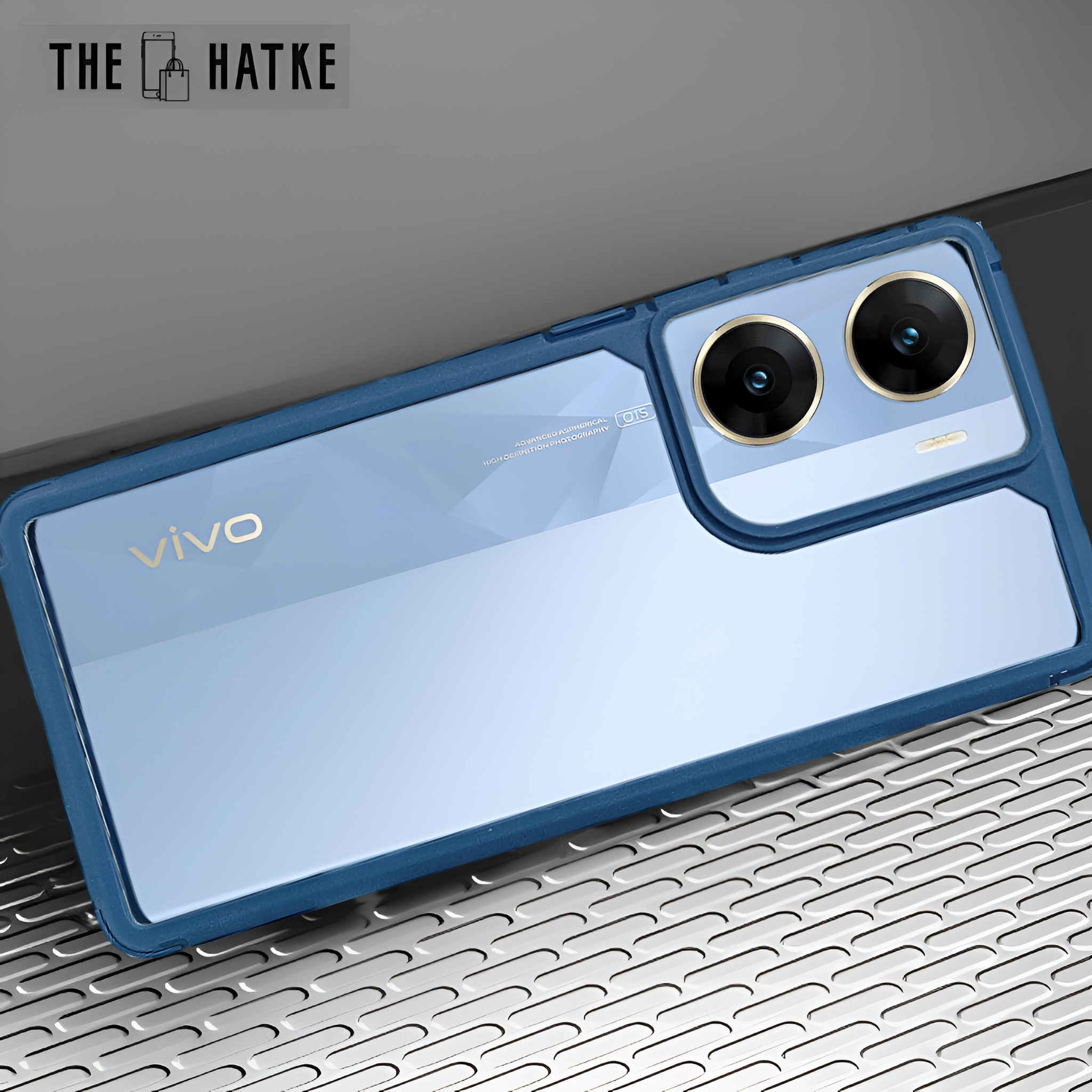 Pureview Dark Blue Hybrid Shockproof Silicone Case for Vivo V29E