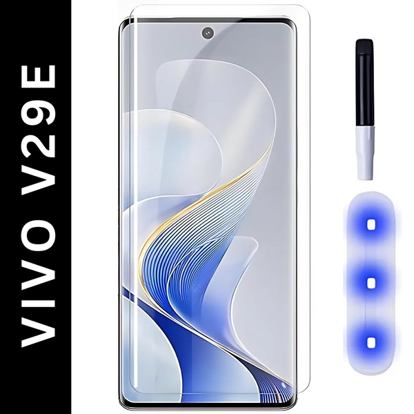 Premium UV Tempered Glass Screen Protector For Vivo V29E